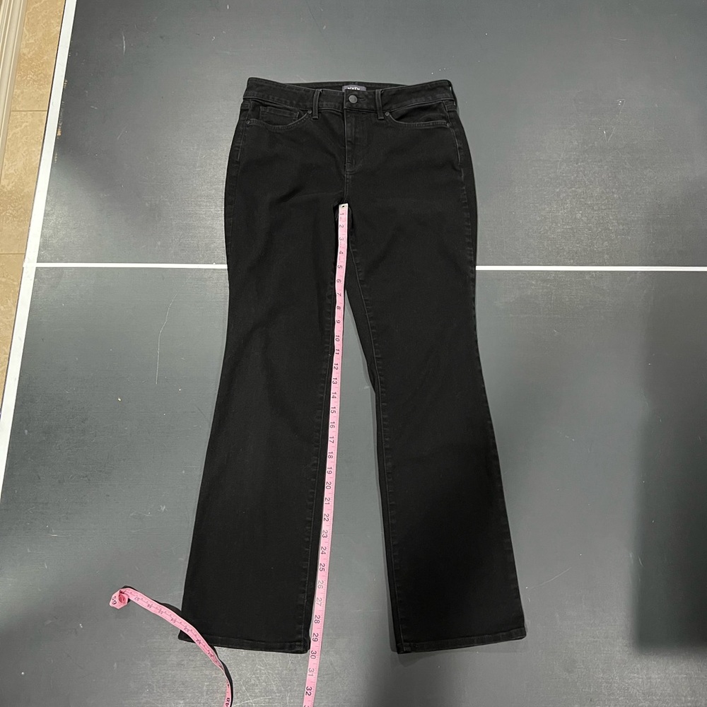 Women's Black NYDJ Marilyn Straight Leg Lift Tuck Jeans Size 10